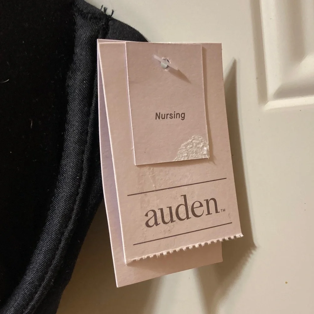 Auden Black Molded‎ Nursing T-Shirt Bra with Light Padding 34D NWT